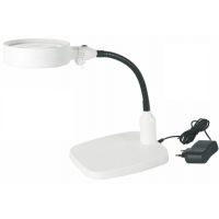 Лупа NO.7765 настільна, підсвічування, 8Х діам-138мм, DC-5V 2А