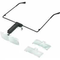 Лупа-очки бинокулярные MG19157-4 с подсветкой, 1.5Х, 2.5Х, 3.5Х