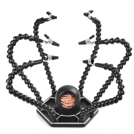 Flexible holder 6L-BK-B for 6 flexible arms + shavings for cleaning needles
