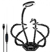 Flexible holder N-SS6L-BK9 with magnifier