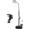 Floor lamp PZM-MC3B-5V with magnifying glass and 3-color LED backlight, 5X/10X magnifying lens