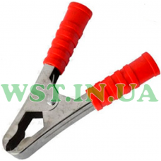 The battery clip 100A, L105мм, red