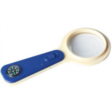 Hand magnifier LJ-009 round with LED backlight, 3X, diam-50mm