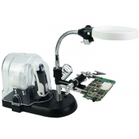 Держатель "Третья рука" MG7761 LED 2Х Ø90мм+5Х Ø75мм+16X Ø37мм