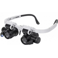 Binocular magnifying glasses NO.9892H-3 with Led backlight, 6X 8X 10X 15X 20X 25X